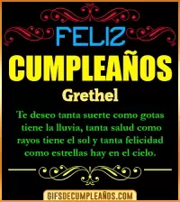 GIF Frases de Cumpleaños Grethel